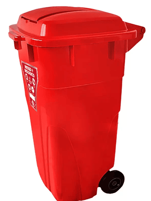 Contenedor con ruedas 120L