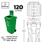 Contenedor con ruedas 120L - Miniatura 5