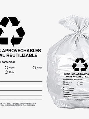 PAQ X 10 UNIDS TAMAÑO 60X80 CM ROTULADAS MARCADAS