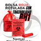 BOLSAS ROJAS ROTULADAS- RESID HOSPITALARIOS - TAMAÑO 40X60CM - PAPELERA PEQUEÑA - Miniatura 7