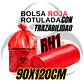 BOLSAS ROJAS ROTULADAS - RESID HOSPITALARIOS - TAMAÑO 90X120CM - CANECA EXTRA GRANDE - Miniatura 1