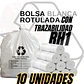 BOLSAS BLANCAS RECICLAJE - RESID APROVECHABLES - TAMAÑO 40X60CM - PAPELERA PEQUEÑA - Miniatura 4