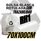 BOLSA BLANCA RECICLAJE - RESID APROVECHABLES - TAMAÑO 70X100CM - CANECA GRANDE - Miniatura 1