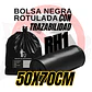 BOLSAS NEGRAS ROTULADAS - RESID NO APROVECHABLES - TAMAÑO 50X70CM - PAPELERA MEDIANA - Miniatura 1