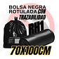 BOLSAS NEGRAS ROTULADAS - RESID NO APROVECHABLES - TAMAÑO 70X100CM - CANECA GRANDE - Miniatura 1