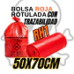 BOLSAS ROJAS ROTULADAS - RESPEL/QUIMICOS - TAMAÑO 50X70CM - PAPELERA MEDIANA  - Miniatura 1