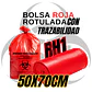 BOLSAS ROJAS ROTULADAS - RESID HOSPITALARIOS - TAMAÑO 50X70CM - PAPELERA MEDIANA - Miniatura 1