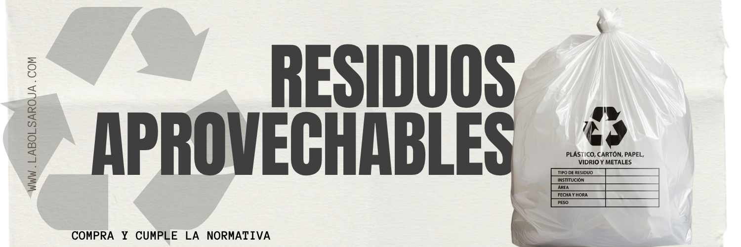 BOLSAS BLANCAS ROTULADAS - RESID APROVECHABLES ⚪