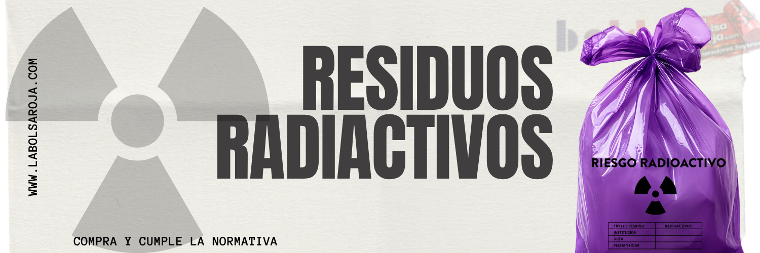 BOLSAS MORADAS ROTULADAS - RESID RADIACTIVOS🟣