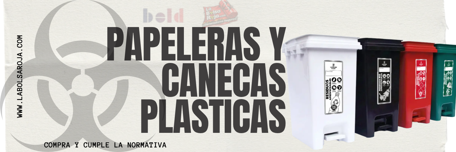PAPELERAS Y CANECAS PLASTICAS