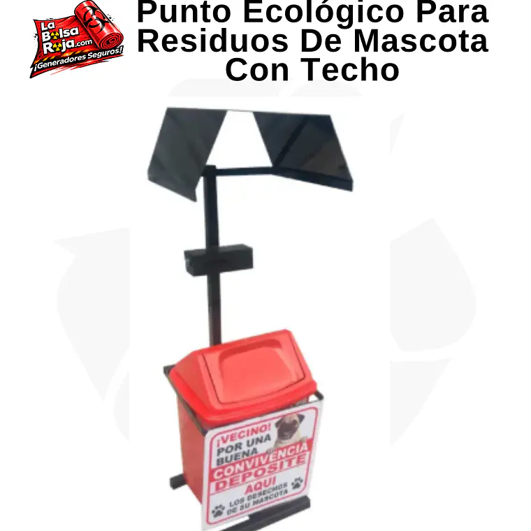 Punto Ecológico Para Residuos De Mascota Con Techo 1