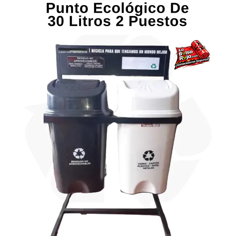 Punto Ecológico De 30 Litros 2 Puestos 1