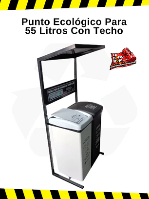 Punto Ecológico Para 55 Litros Con Techo