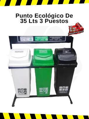 Punto Ecológico De 35 Lts 3 Puestos