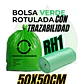 BOLSAS VERDES ROTULADAS - RESID ORDINARIOS - TAMAÑO 50X50CM - PAPELERA MEDIANA - Miniatura 1