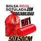 BOLSAS ROJAS ROTULADAS - RESPEL/QUIMICOS - TAMAÑO 50X70CM - PAPELERA MEDIANA  - Miniatura 1
