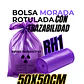 BOLSAS MORADAS ROTULADAS - RESID RADIACTIVOS - TAMAÑO 50X70CM - PAPELERA MEDIANA - Miniatura 1