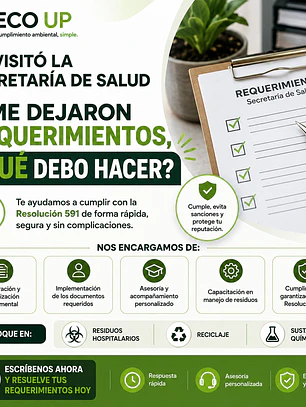 Asesoria y Capacitación PGIRASA - Resolución 591 ECO UP