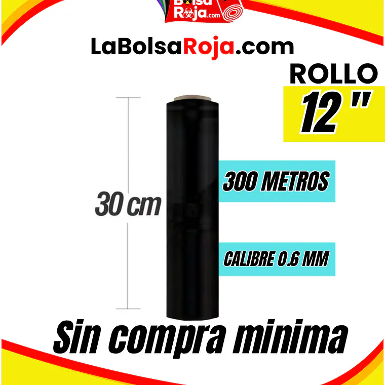 STRETCH NEGRO ROLLO 12