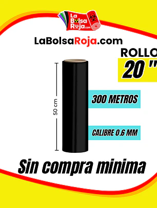 STRETCH NEGRO ROLLO 20