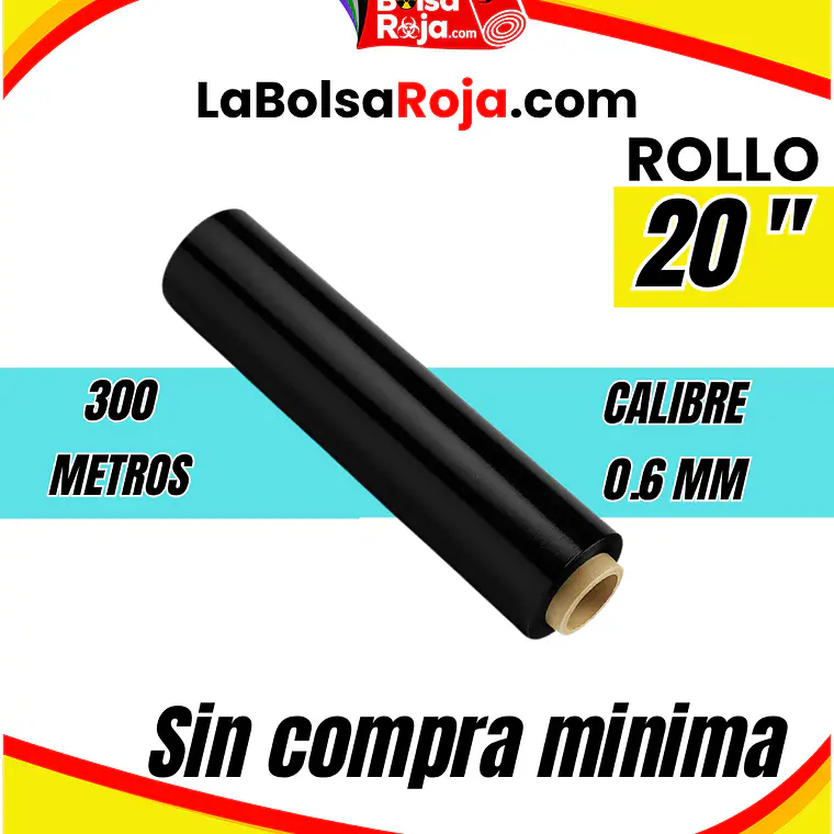 STRETCH NEGRO ROLLO 20