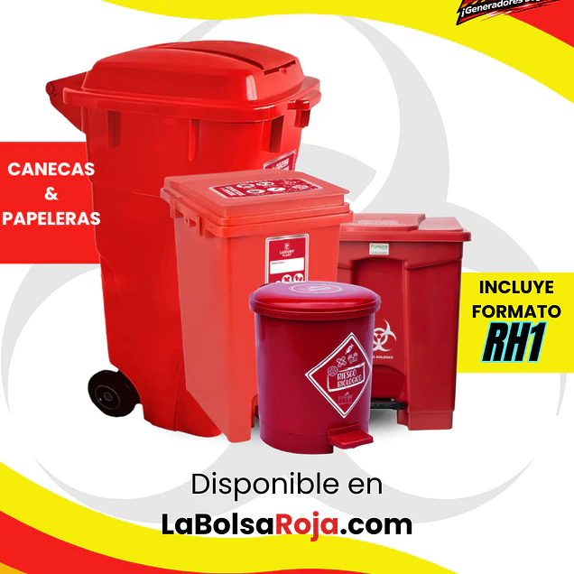 PAPELERAS Y CANECAS PLASTICAS 🛢️