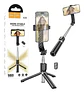 Baston Selfie Tripode Bluetooth Hoco K20 + Control Negro - Miniatura 2