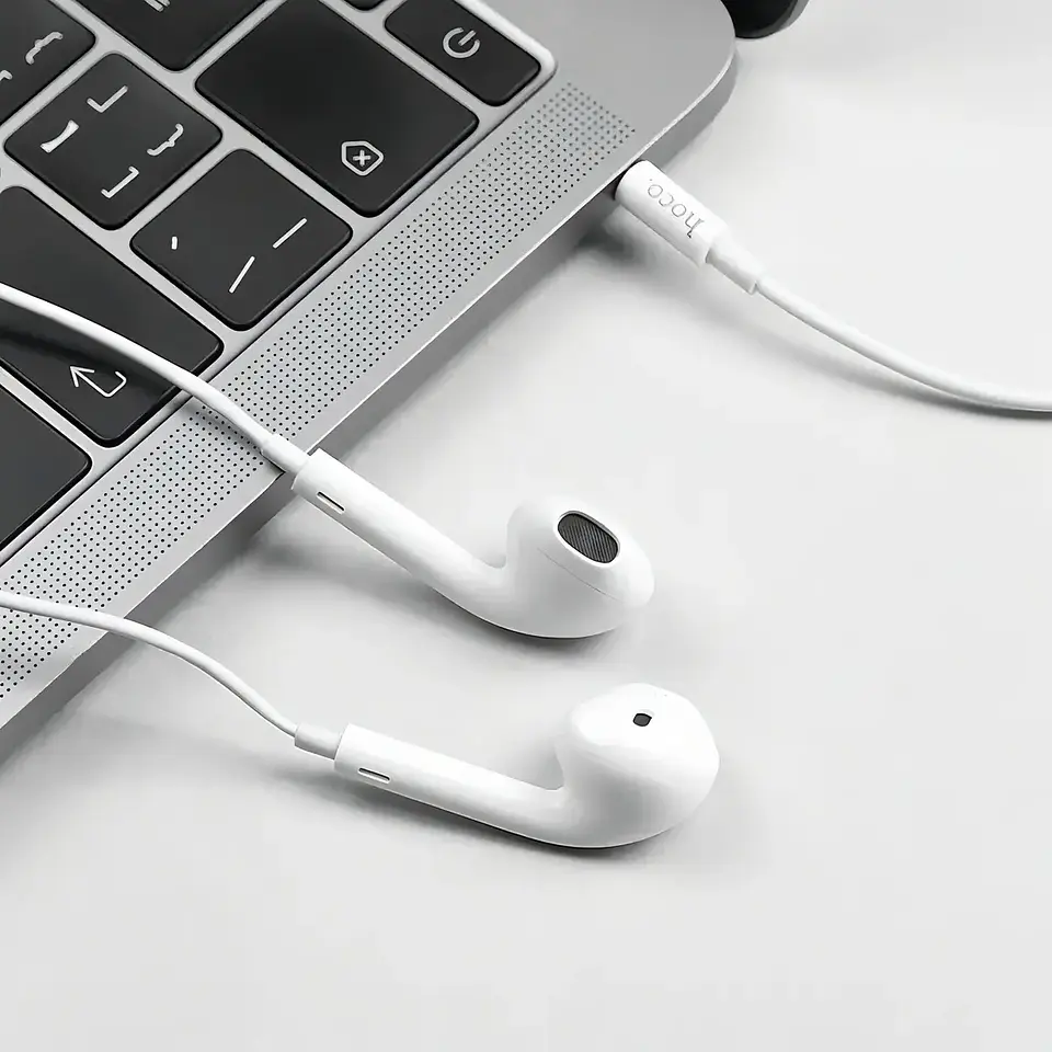 Audifonos Hoco M55 Memory Jack 3.5mm Manos Libres Blanco 1