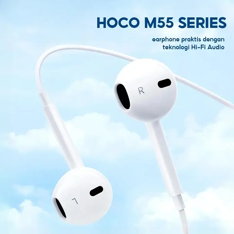 Audifonos Hoco M55 Memory Jack 3.5mm Manos Libres Blanco 3