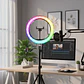 Aro Anillo De Luz 36 Cm Rgb Led Multicolor Trípode Ajustable - Miniatura 3