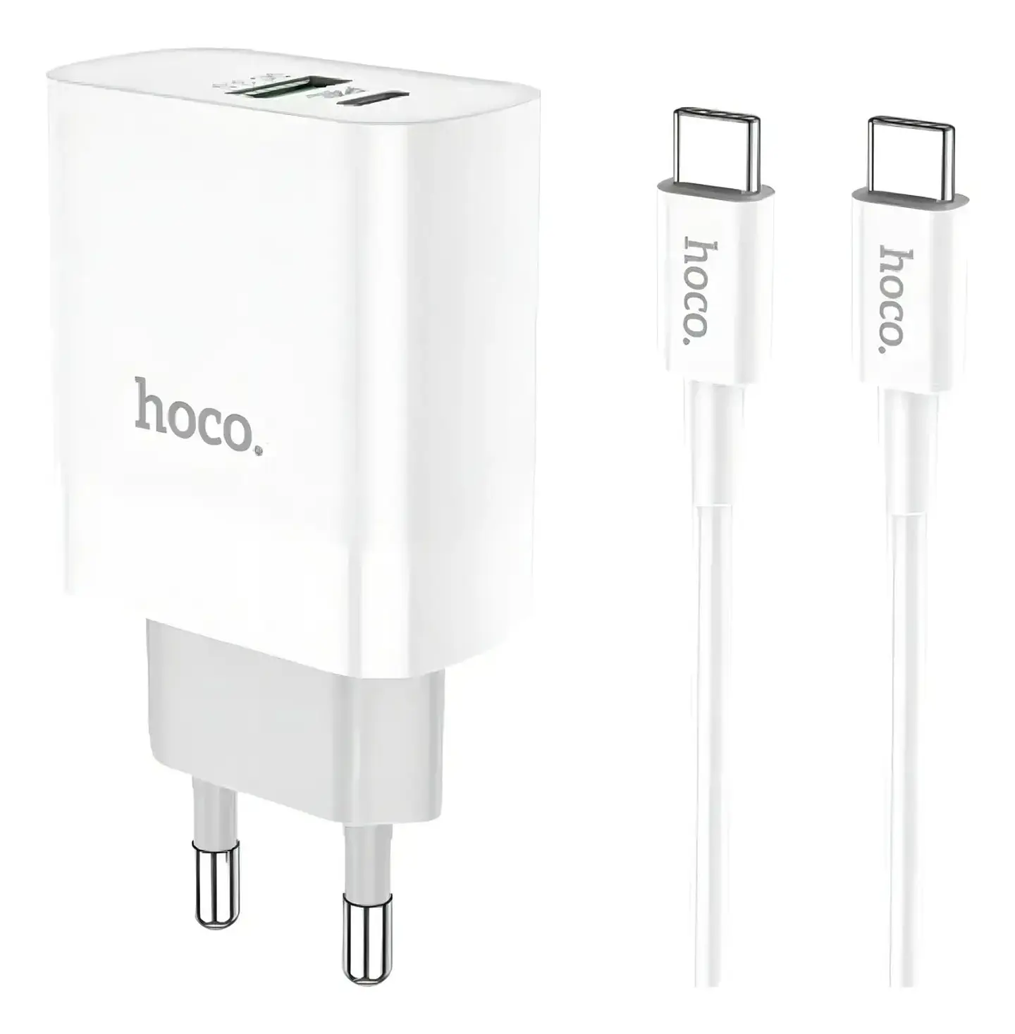 Cargador HOCO Dual C80A Tipo C 20W 1