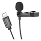 Microfono Solapa Externo Borofone Bfk11 2m Lightning Negro - Miniatura 2