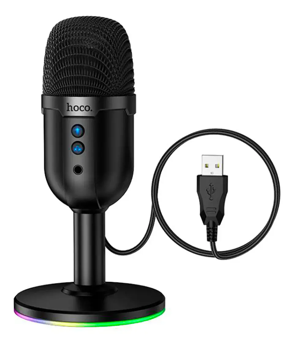 Micrófono Gamer HOCO L25 RGB USB de Escritorio 1