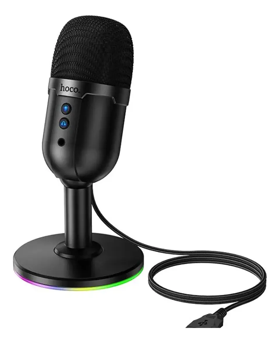 Micrófono Gamer HOCO L25 RGB USB de Escritorio 4