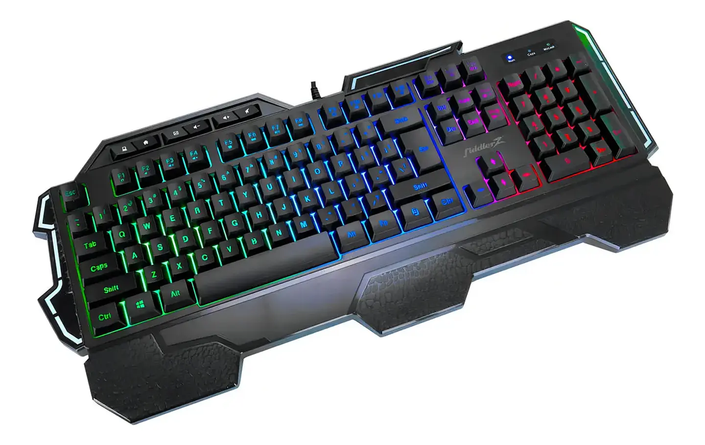 Teclado Gamer Fiddler Z KD609 Membrana RGB Negro 4