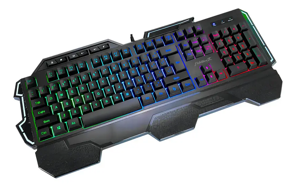 Teclado Gamer Fiddler Z KD609 Membrana RGB Negro 4