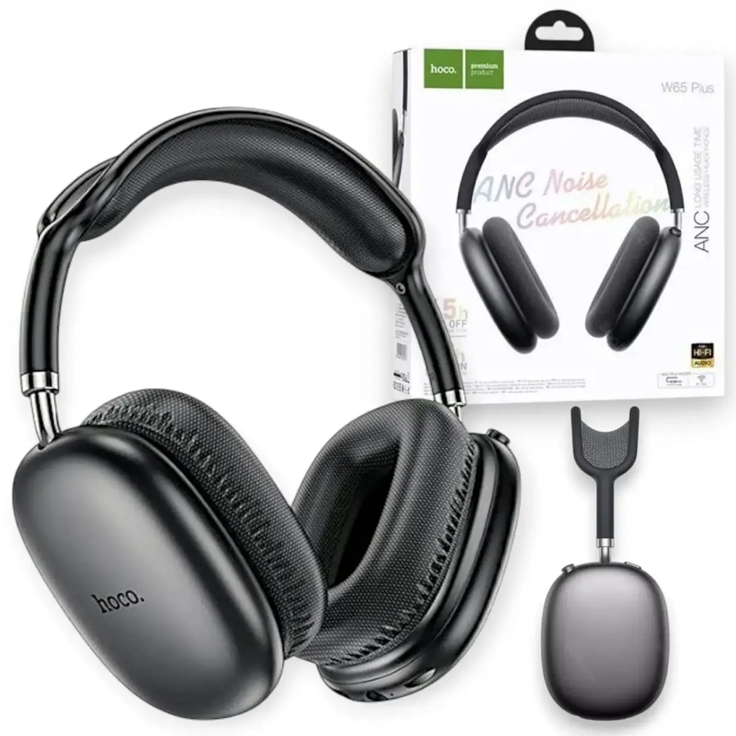 Audífonos Bluetooth HOCO W65 Plus ANC 45 Horas de Batería con Cancelación de Ruido 2