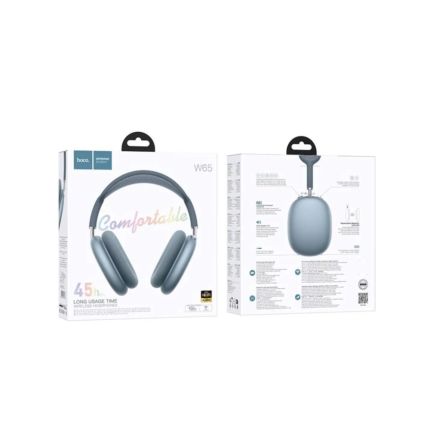 Audífonos Bluetooth HOCO W65 Happy 45 Horas de Batería On-Ear 3