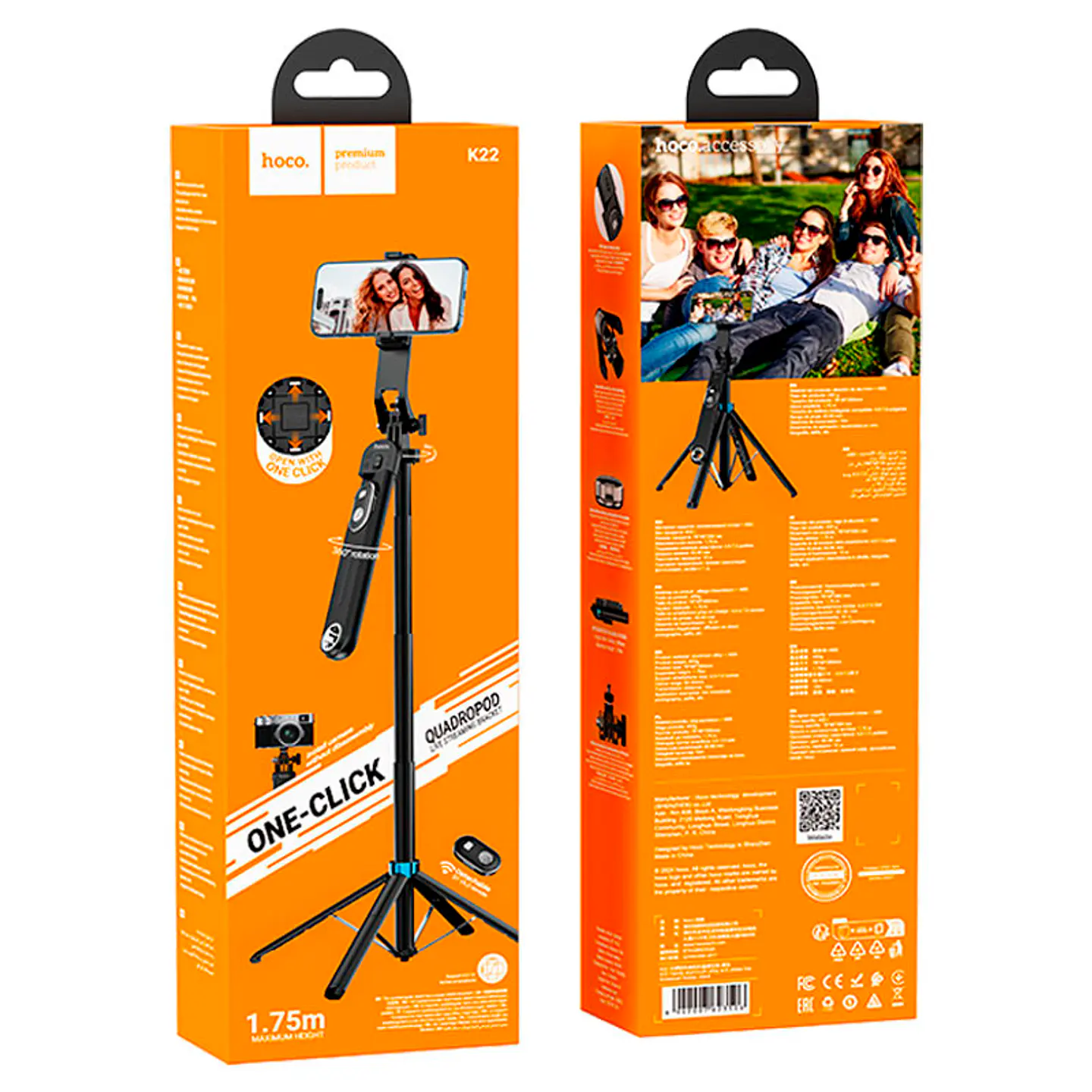 Soporte para Teléfono HOCO K22 Ajustable para Escritorio y Videollamadas 2