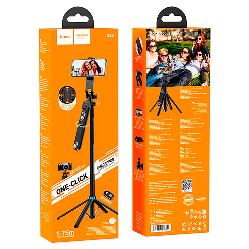 Soporte para Teléfono HOCO K22 Ajustable para Escritorio y Videollamadas 2