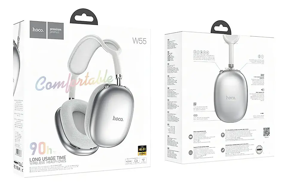 Audífonos Bluetooth HOCO W55 90 Horas de Batería | Cintillo Inalámbrico 2