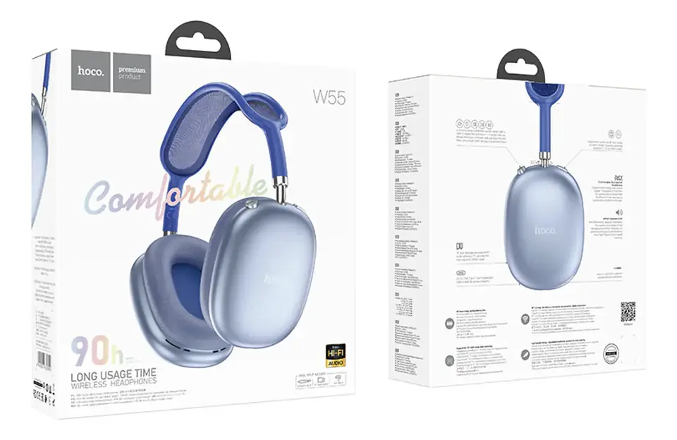 Audífonos Bluetooth HOCO W55 90 Horas de Batería | Cintillo Inalámbrico 3