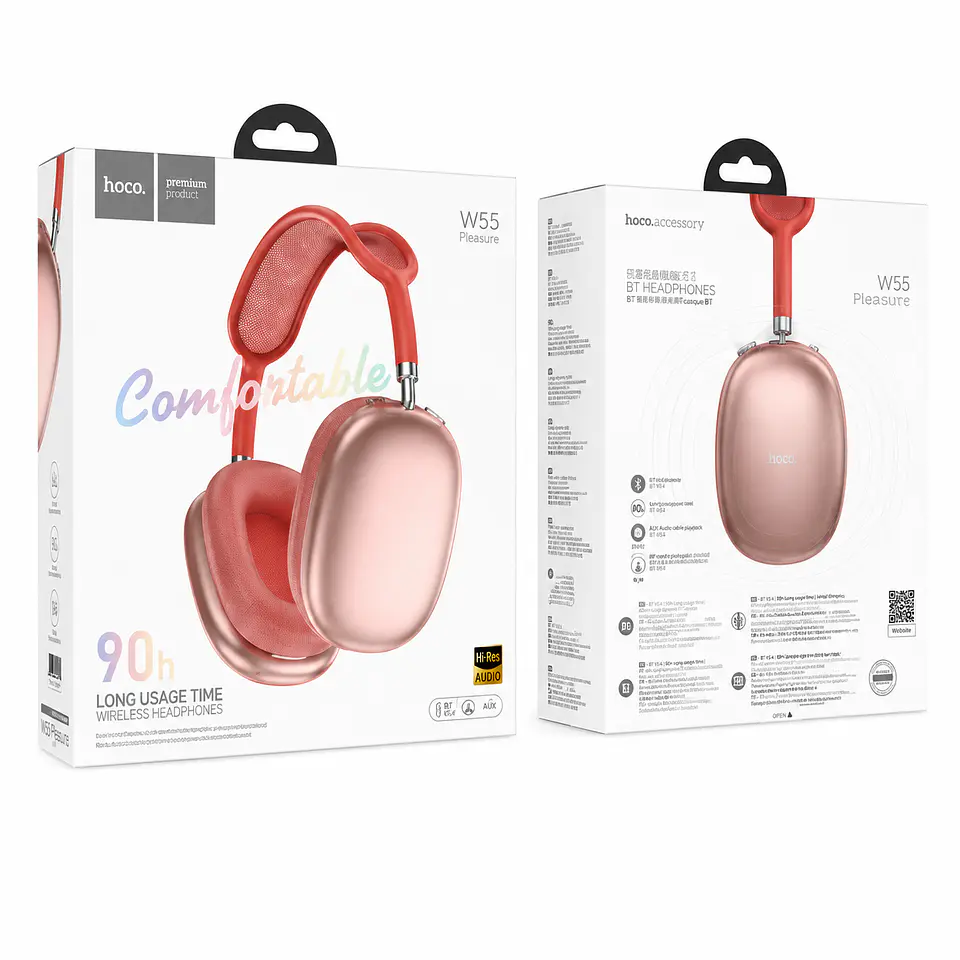 Audífonos Bluetooth HOCO W55 90 Horas de Batería | Cintillo Inalámbrico 6