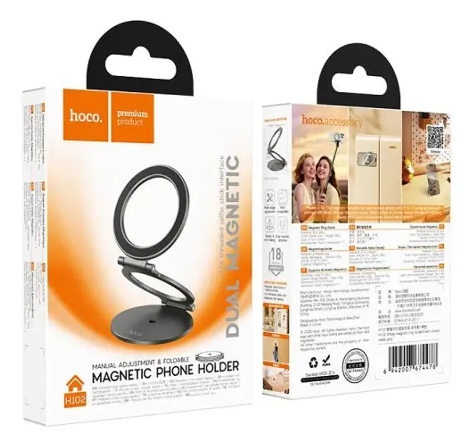 Soporte Magnético HOCO H102 para Celular | Fijación Segura y Diseño Compacto 2