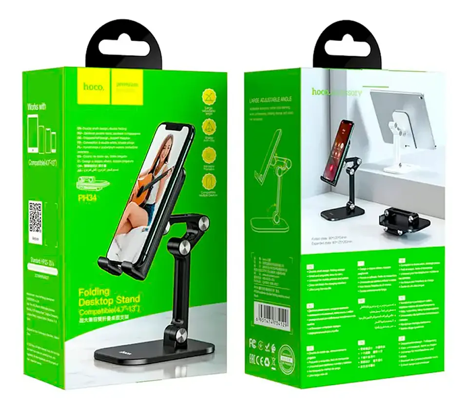 Soporte para Celular HOCO PH34 Ajustable y Plegable para Escritorio 2
