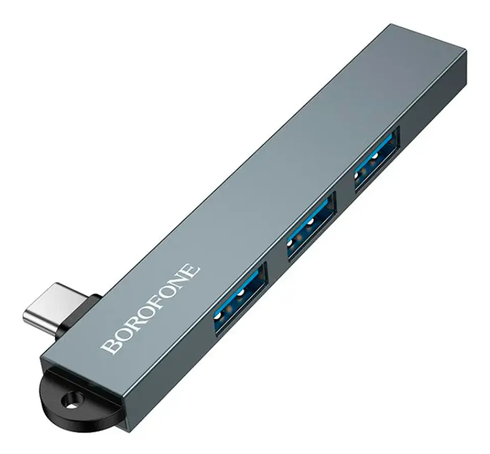 Hub USB 4 en 1 Borofone FH1 | Adaptador Multifunción de Alta Velocidad 1