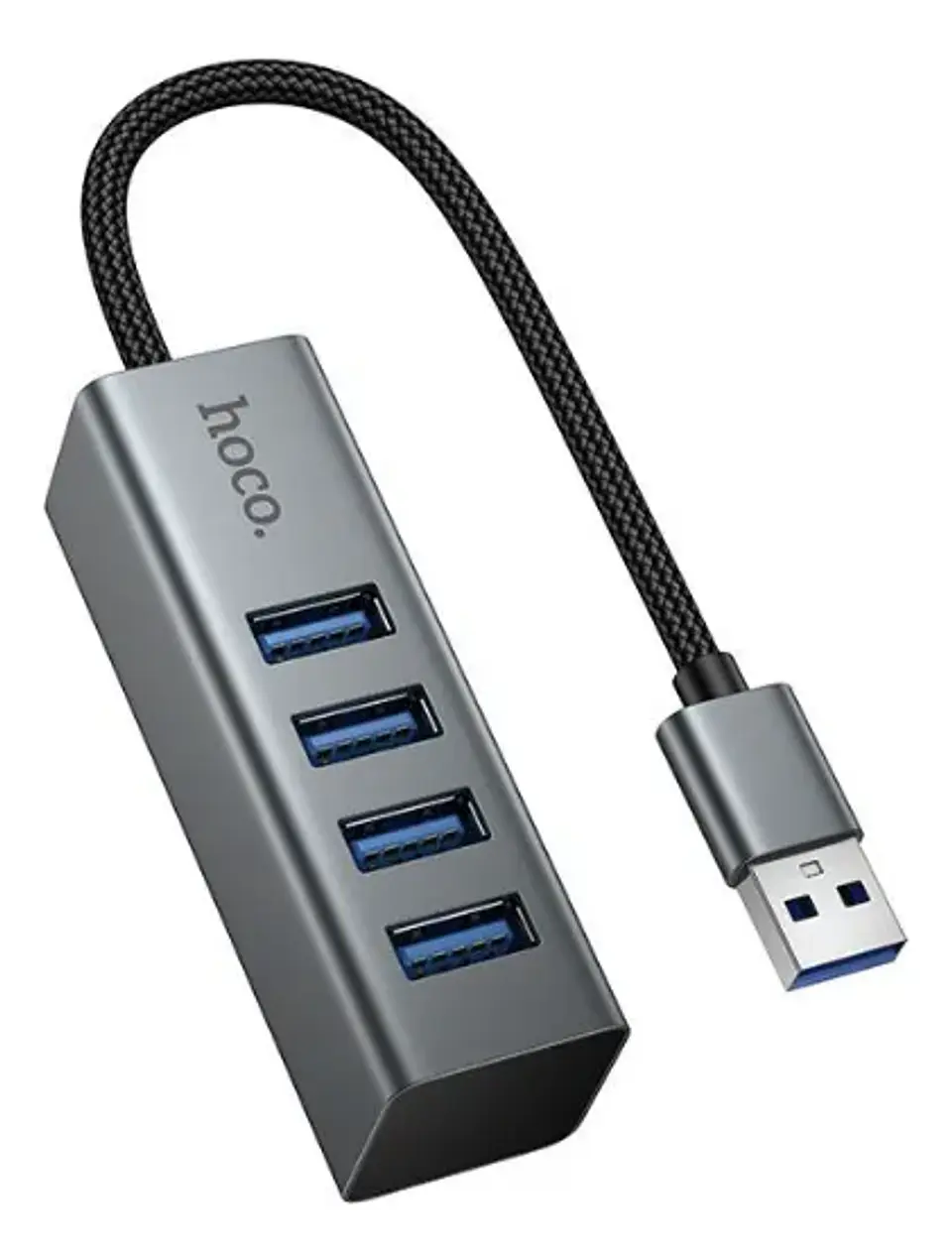 Hub USB 4 en 1 HOCO HB1B | Adaptador Multipuerto USB de Alta Velocidad 3