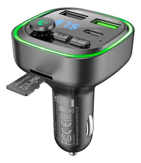 Cargador de Automóvil Borofone BC48 Carga Rápida USB