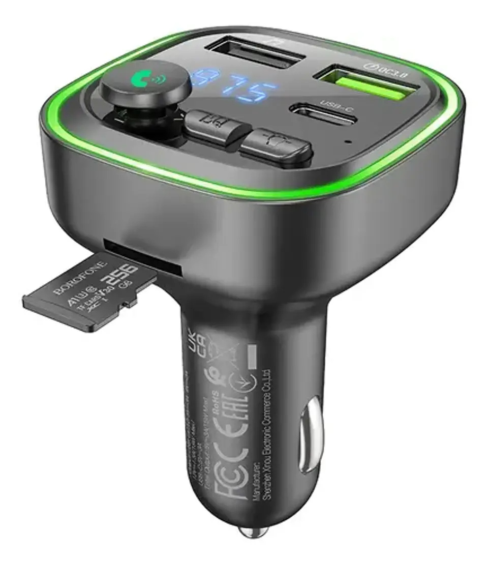 Cargador de Automóvil Borofone BC48 Carga Rápida USB 4