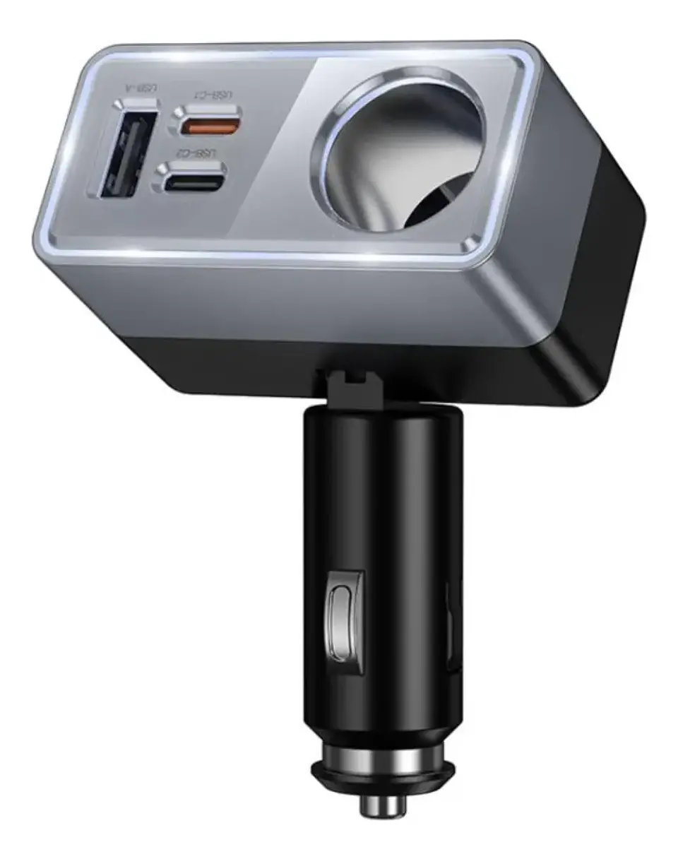 Cargador de Automóvil HOCO Z65A Carga Rápida USB 3